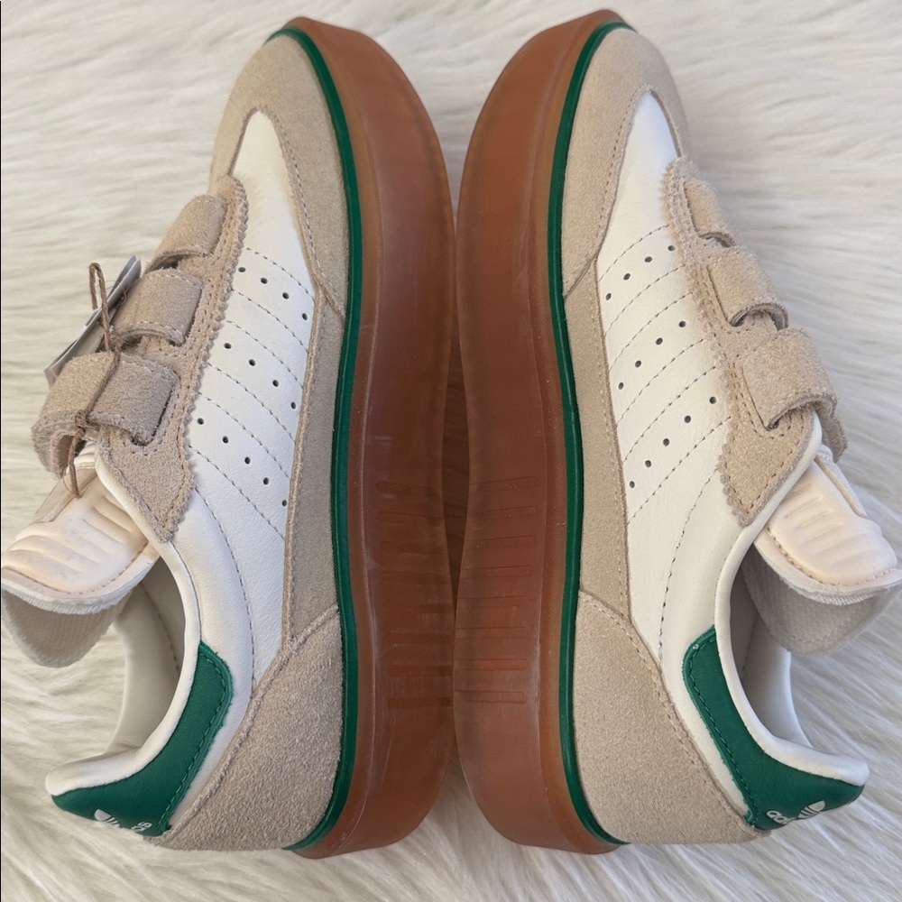 Adidas x Ivy Park Women’s Super Sleek 3 Strap Wonder White Gum Sneakers 5.5 - Picture 11 of 16